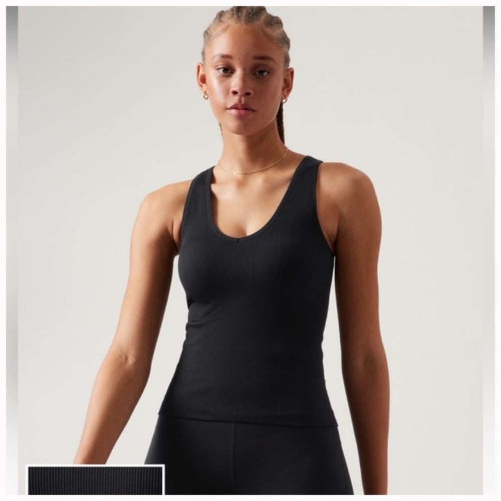 Athleta Aurora Camisole Black Tank Top Medium